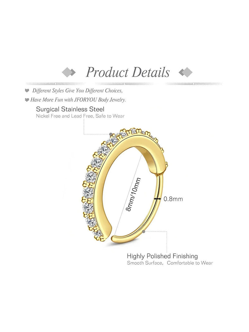 Rhinestone Septum Ring