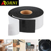 Roll of black 5mm thick EVA foam tape with strong adhesive for sealing and cushioning
