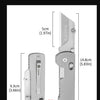 Folding Utility Knife with Quick-Change Blade and Pocket Clip