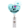 Glitter Retractable Badge Reel for ID Cards