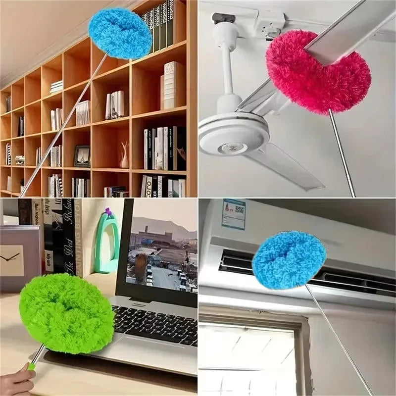 Extendable Microfiber Ceiling Fan Duster with Washable Head