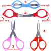 Compact Folding Scissors with Safety Lock