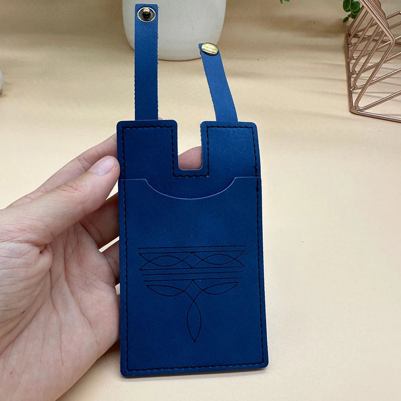 Vintage Western Boot Wallet with Snap Closure