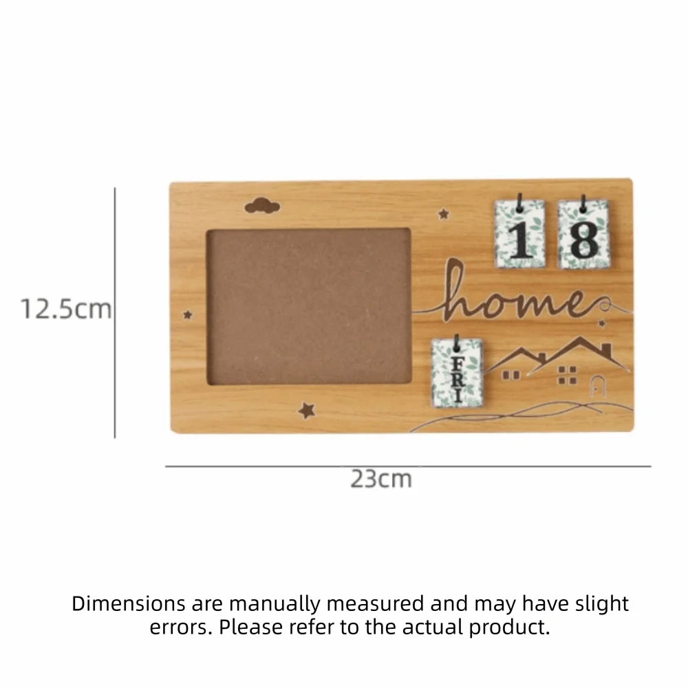 Wooden Pregnancy Countdown Picture Frame with Ultrasound Slot
