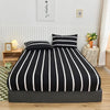 Non-Slip Fitted Sheet with Elastic Edges – Geometric Print, Soft Cotton Feel