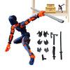 Multi-Jointed Action Robot Figure with Dog Companion