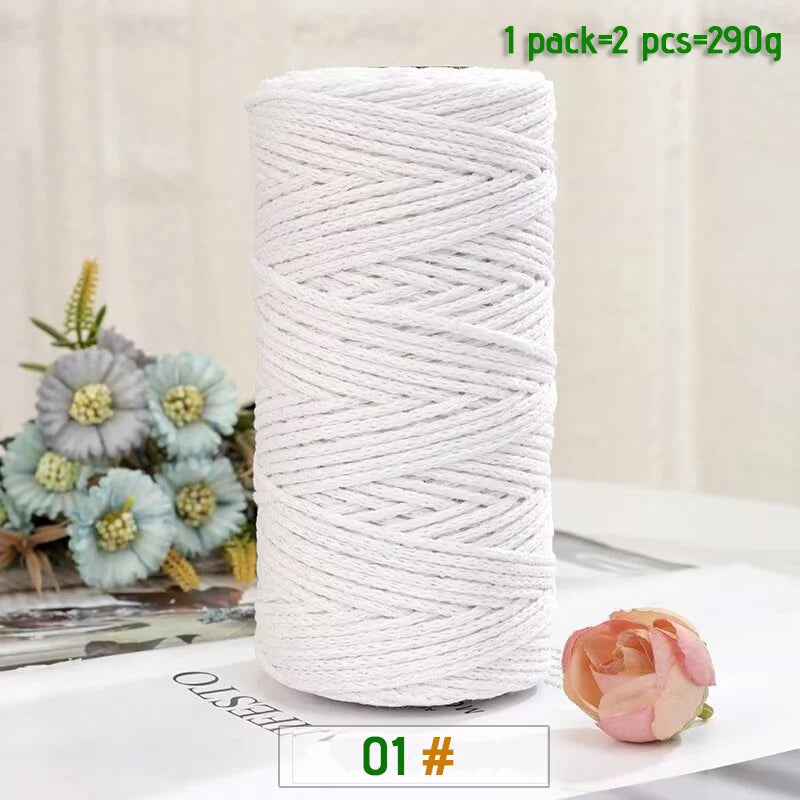 100% Cotton Hollow Yarn for Knitting & Crochet
