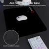 Black & Red Flame Gaming Mouse Pad with Stitched Edges
