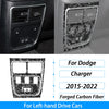 Compteur de vitesse et garniture de ventilation en fibre de carbone forgée pour une Dodge Charger