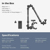 Adjustable Magic Arm with Crab Clamp and Phone Holder