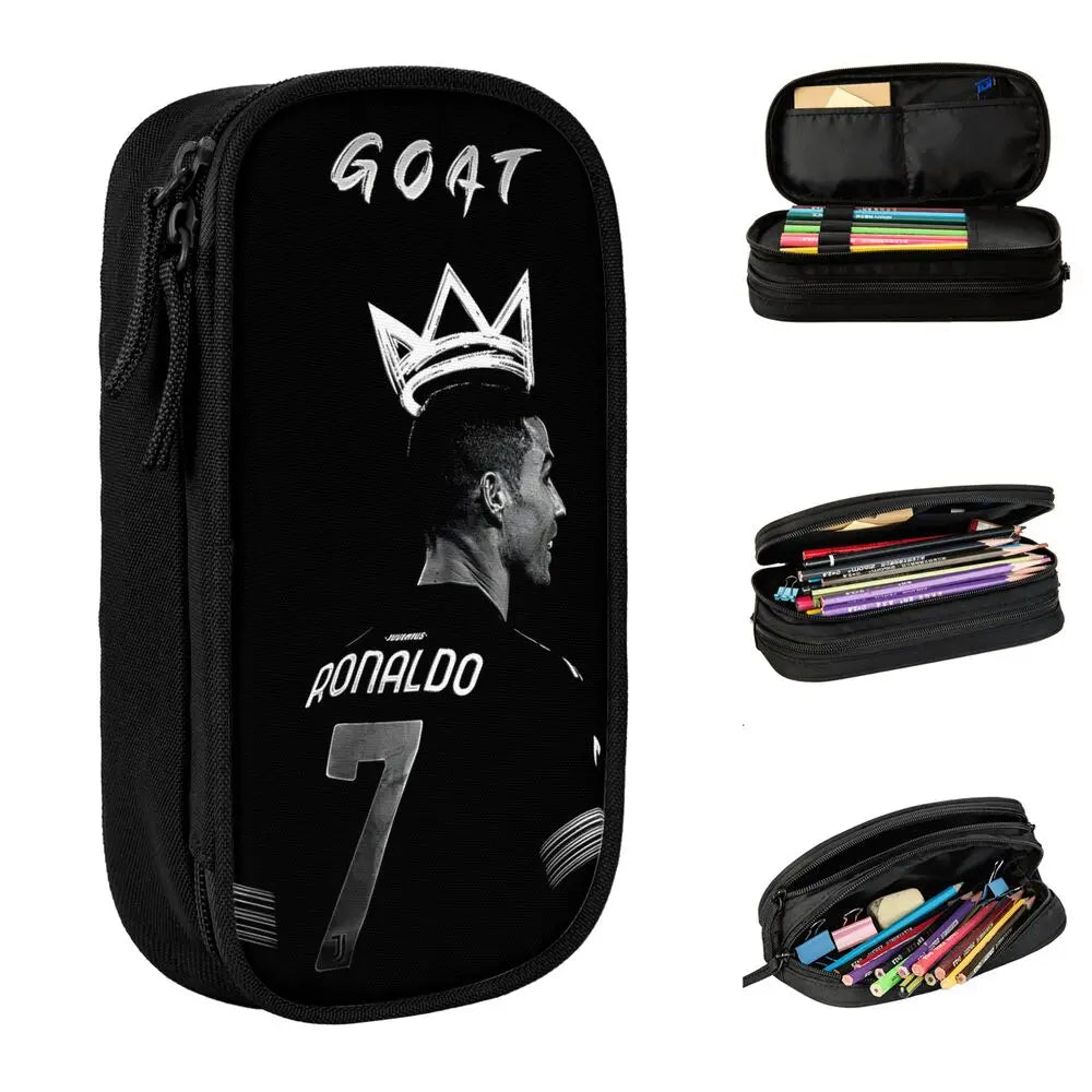 Soccer Star Pen Case – Large-Capacity Pencil Pouch
