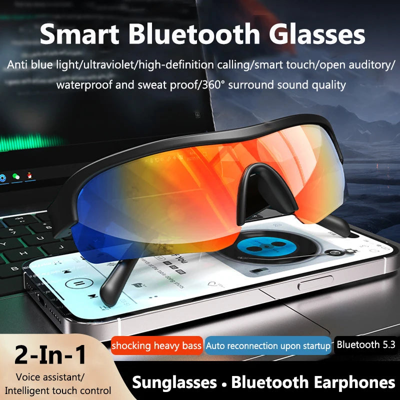 Smarte Bluetooth-Sonnenbrille mit UV-Schutz