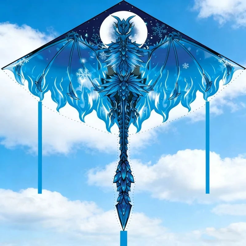 Vibrant 140cm Dragon Kite for Adults with 100m Line