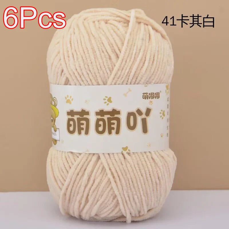 Soft Chenille Yarn for Crocheting and Knitting