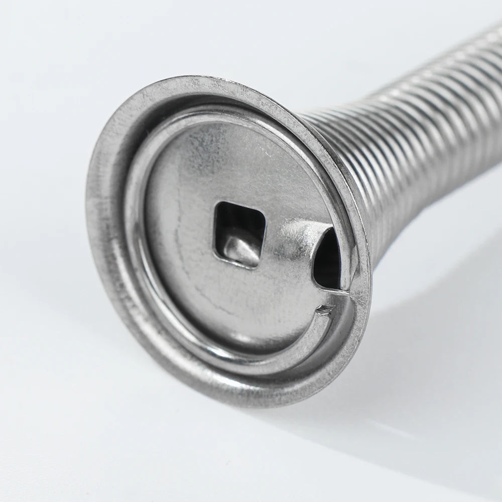 Iron Spring Door Stopper with Wall Protector