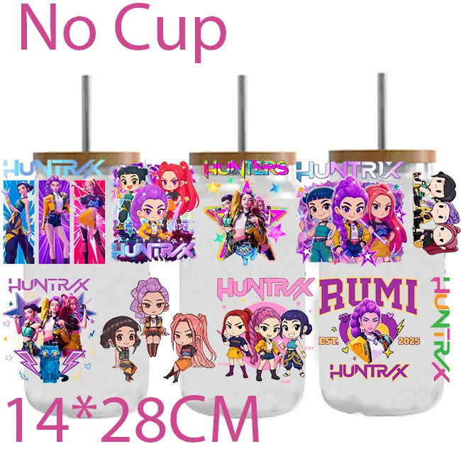 KPOP Demon Hunter 750ml Plastic Water Bottle