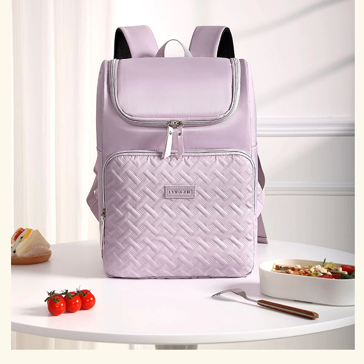 17L Insulated Lunch Bag Backpack with Cooler Compartment