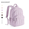 Quilted Casual Daypack with Padded Laptop Compartment