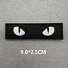 Black tactical IR reflective patches with hook and loop backing