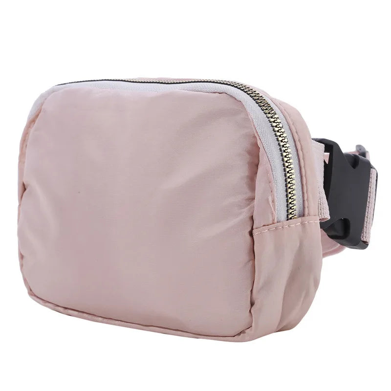 Versatile Nylon Waist Pack with Zippered Pockets