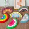 Rainbow Arch Bridge Wooden Building Blocks for Kids