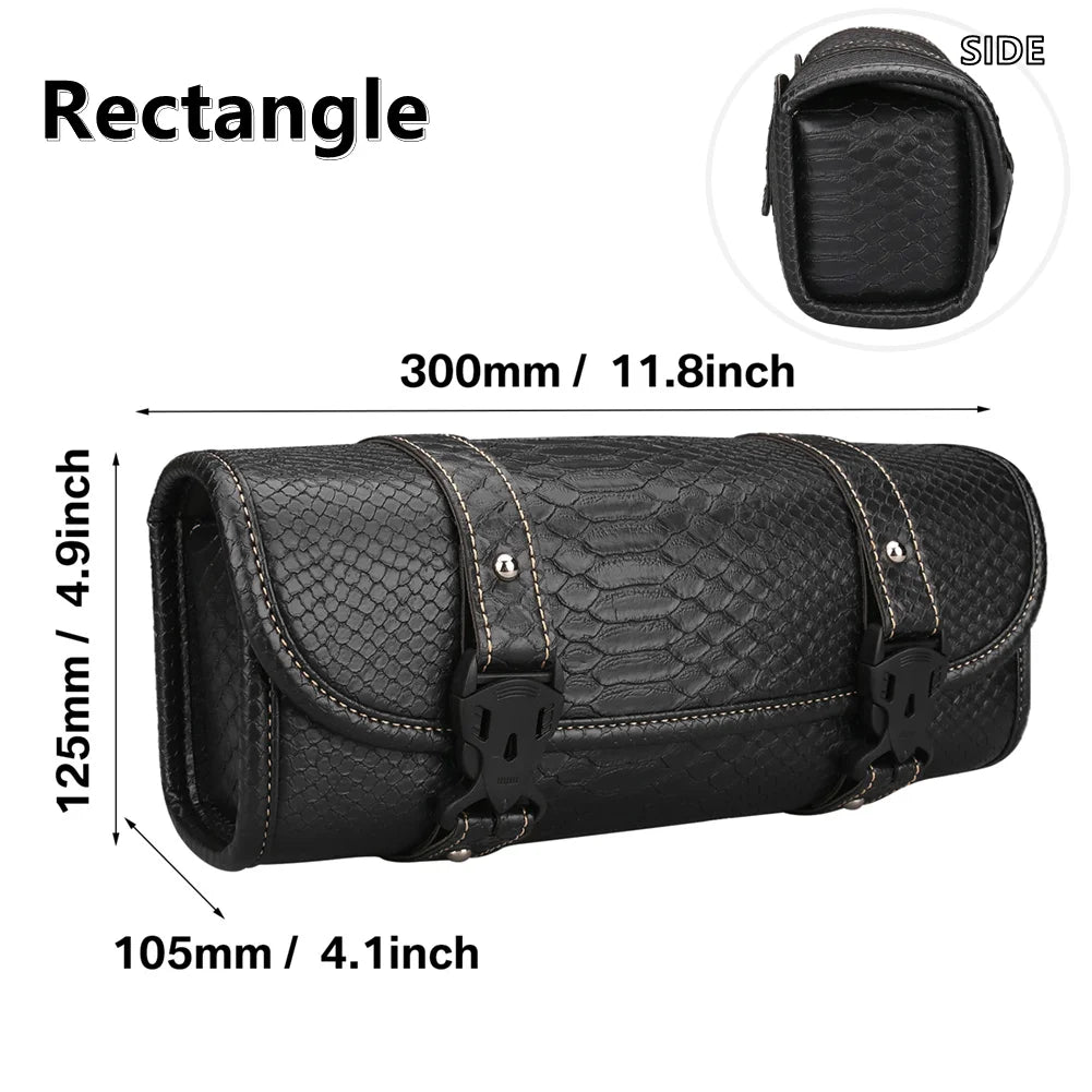 Motorcycle PU Leather Utility Saddlebag