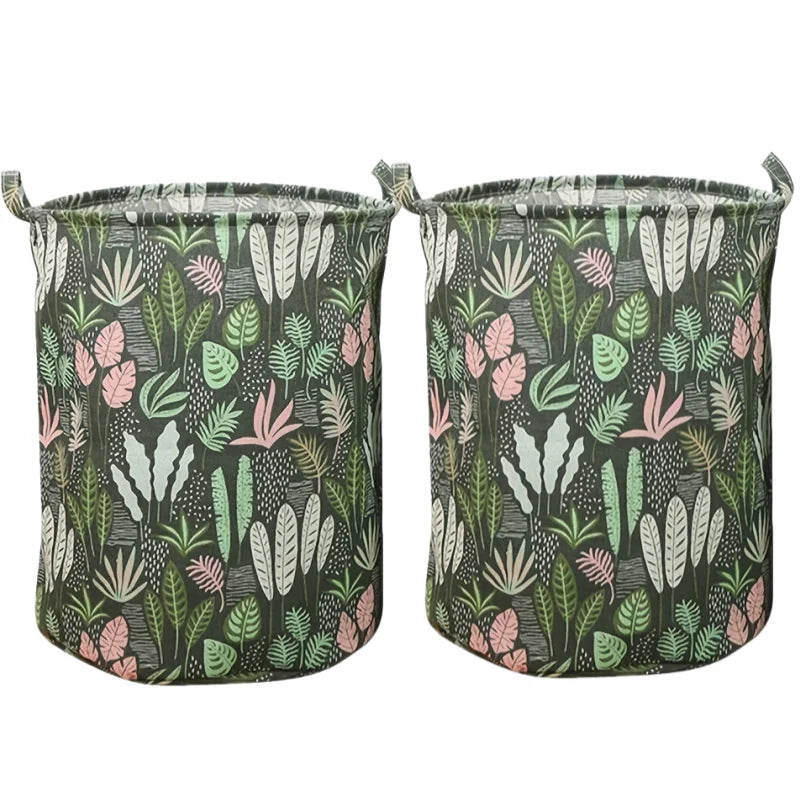 Foldable Fabric Laundry Basket with Handles