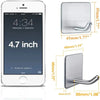Pack of 4 Stainless Steel Wall Hooks for Entryway, Kitchen & Bathroom