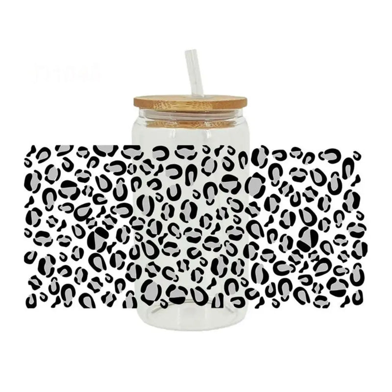 Leopard Print UV DTF Cup Wrap Sticker