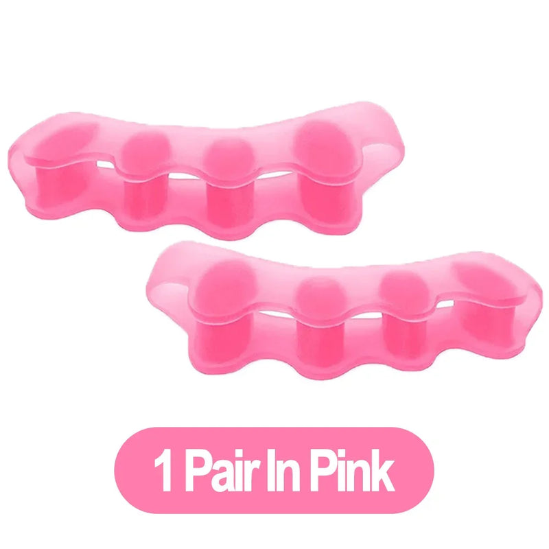 Soft Silicone Toe Separators for Bunion Relief & Foot Alignment