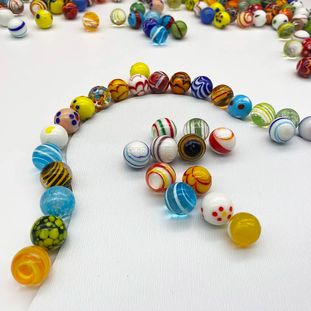 Handcrafted Glass Marbles Set for Games, Décor & Collecting