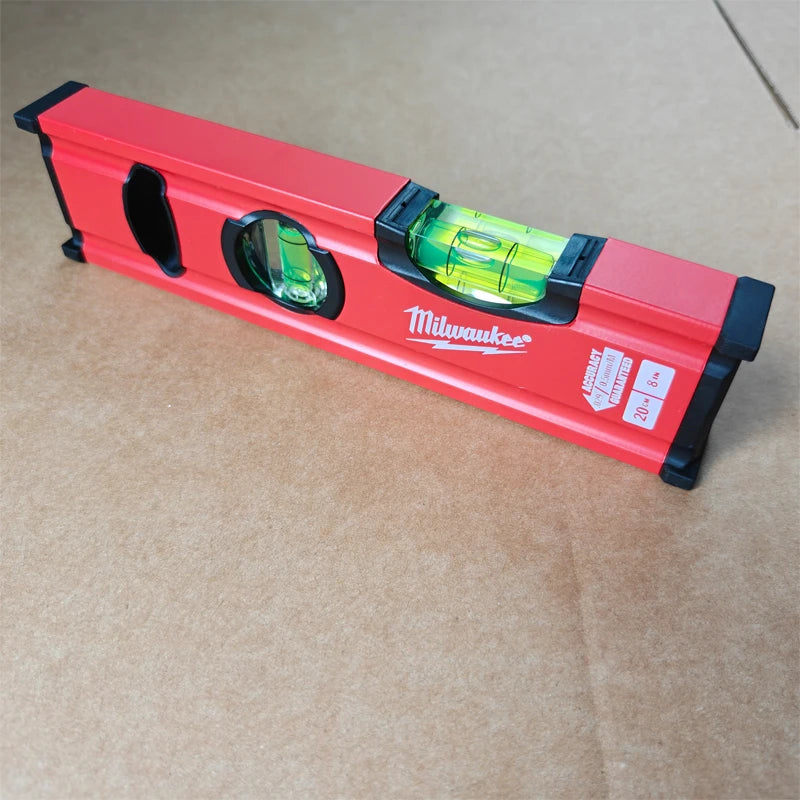 8-Inch Aluminum Torpedo Level with Shockproof Vials