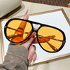 Vintage Double-Bridge Pilot Sunglasses