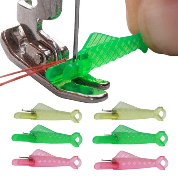 Compact Needle Threader for Hand and Machine Sewing