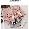 Strawberry Bowknot Canvas Tote Bag