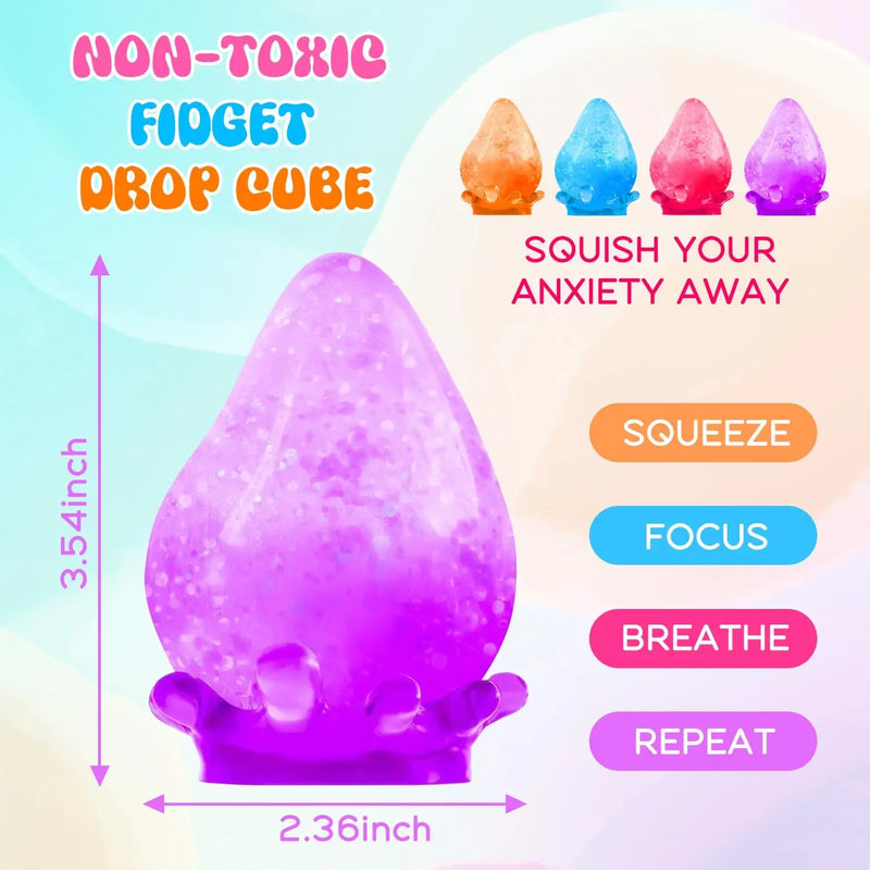 Silicone Squishy Drop Stress Ball