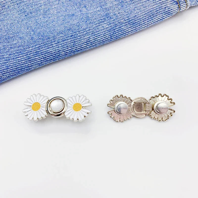 Verstellbare Jeans-Button-Pins - 2er Pack