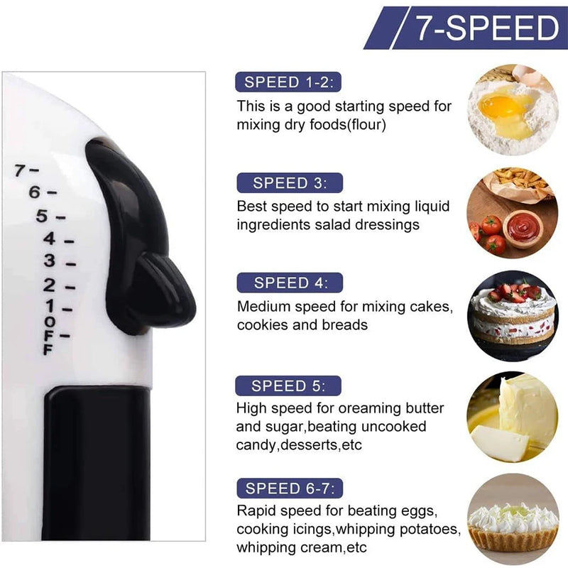 7-Speed Handheld Electric Mixer