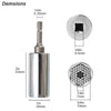 Universal Socket Wrench Adapter with Drill Attachment