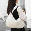 Vegan-Leder gewebte Hobo-Tasche