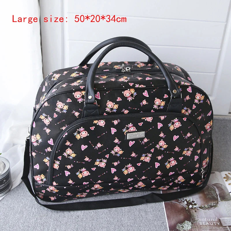 Floral Print Travel Duffle Bag for Women