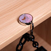 Portable Metal Purse Hook for Tables and Counters
