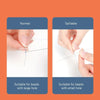 Image showing two types of beading needles: one for large holes and one for small holes.
