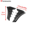 A pair of black TPU side vent covers for car styling, shown with dimensions 26cm (10.24in) and 17cm (6.69in).