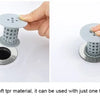 A hand is shown placing a soft tpr material drain cover onto a sink or tub.
