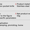 Compact Stainless Steel Folding Knife for Outdoor Adventures