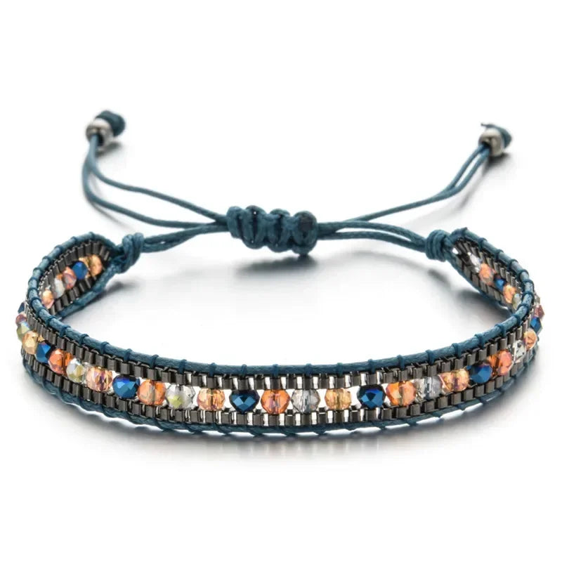 Bohemian Crystal Beaded Bracelet
