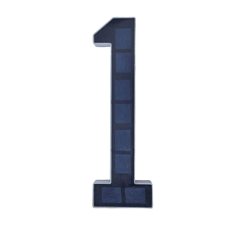 Solar-Powered LED House Number Sign