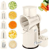 5-in-1 Manual Rotary Cheese Grater & Vegetable Shredder