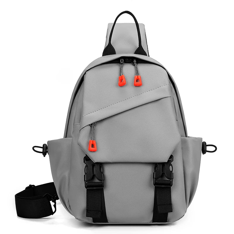 Men's Multi-Pocket Outdoor Chest Bag for Cycling and Hiking